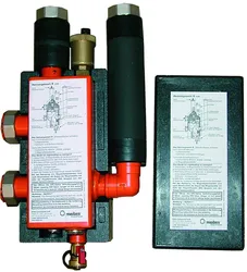 evenwichtsfles dn 25 tot 50 kW meibes met luchtafscheider en vuilvanger M 4707